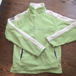 Soft warm fleece zipper